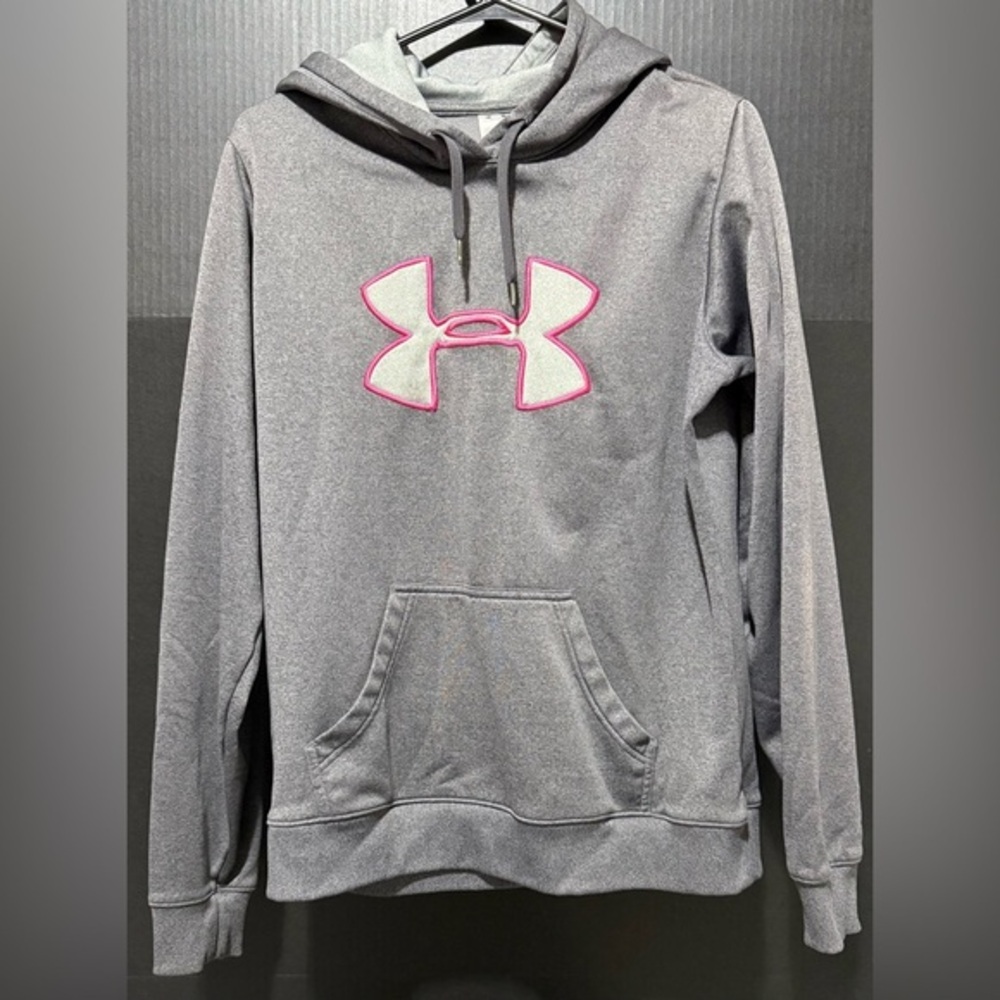 🧌Under Armour Gray Pink Hooded Sweatshirt​
